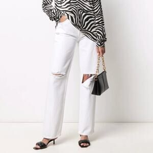 RE/DONE 90s High Rise Loose Distressed Straight-leg Jeans